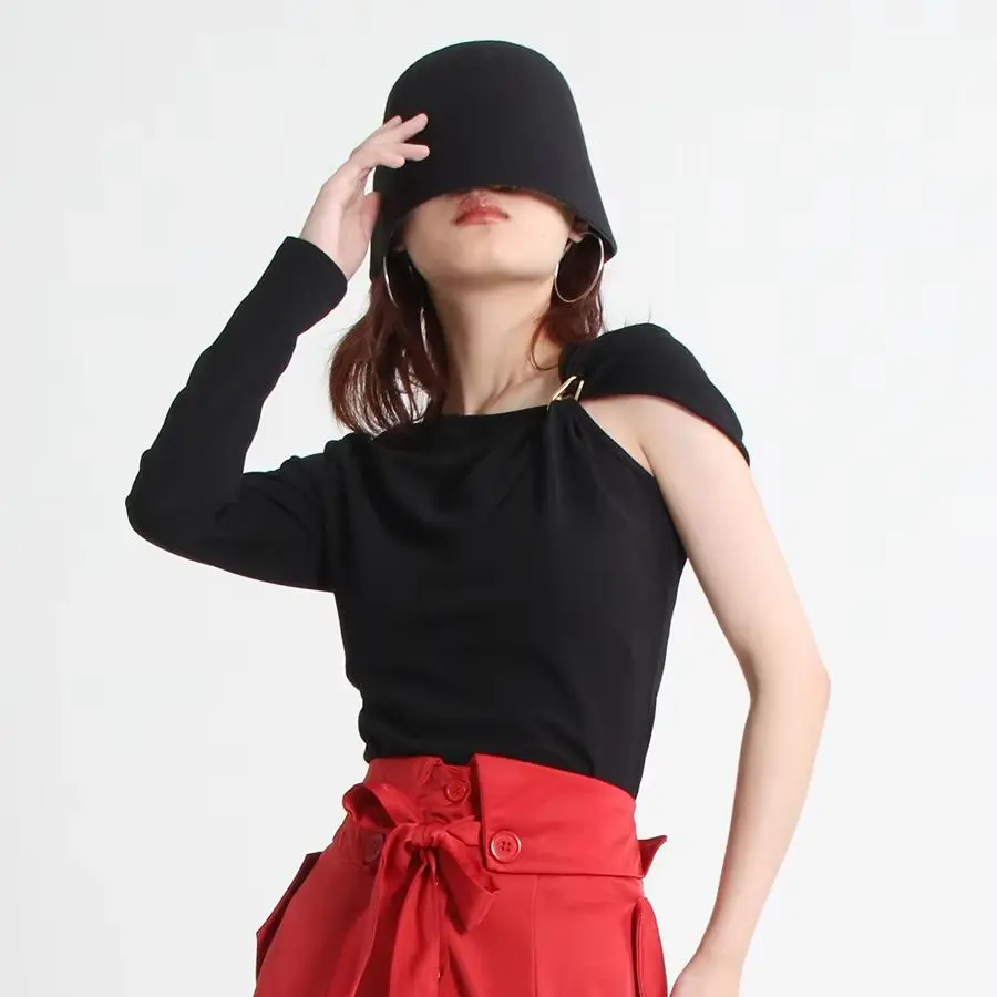 Women's Relaxed Slimming Single-Shoulder Knitted Sweater Autumn Trendy Stylish Solid Color Stylish Sweater
Women's Relaxed Slimming Single-Shoulder Knitted Sweater Autumn Trendy Stylish Solid Color Stylish Sweater