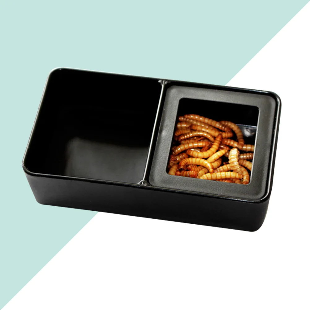 Black Double Grid Reptile Food and Water Bowl Smooth Interior Easy Clean for Lizard Scorpion Reptile Bowl
Black Double Grid Reptile Food and Water Bowl Smooth Interior Easy Clean for Lizard Scorpion Reptile Bowl