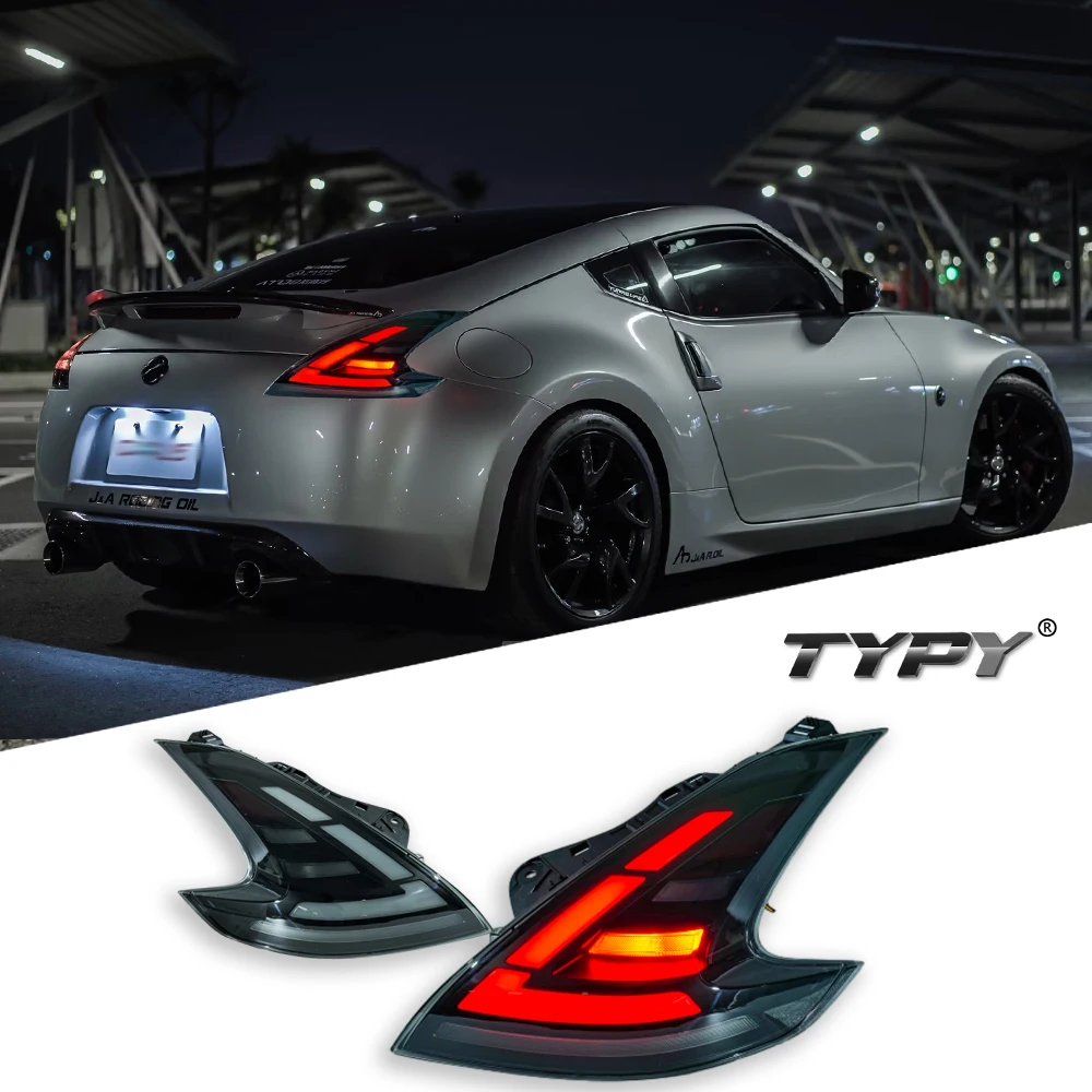 TYPY Car For Nissan 370z Taillights 2013-2019 Upgrade Modified to New DRL Dynamic Turn Signal LED Taillight Auto Accessories
TYPY Car For Nissan 370z Taillights 2013-2019 Upgrade Modified to New DRL Dynamic Turn Signal LED Taillight Auto Accessories