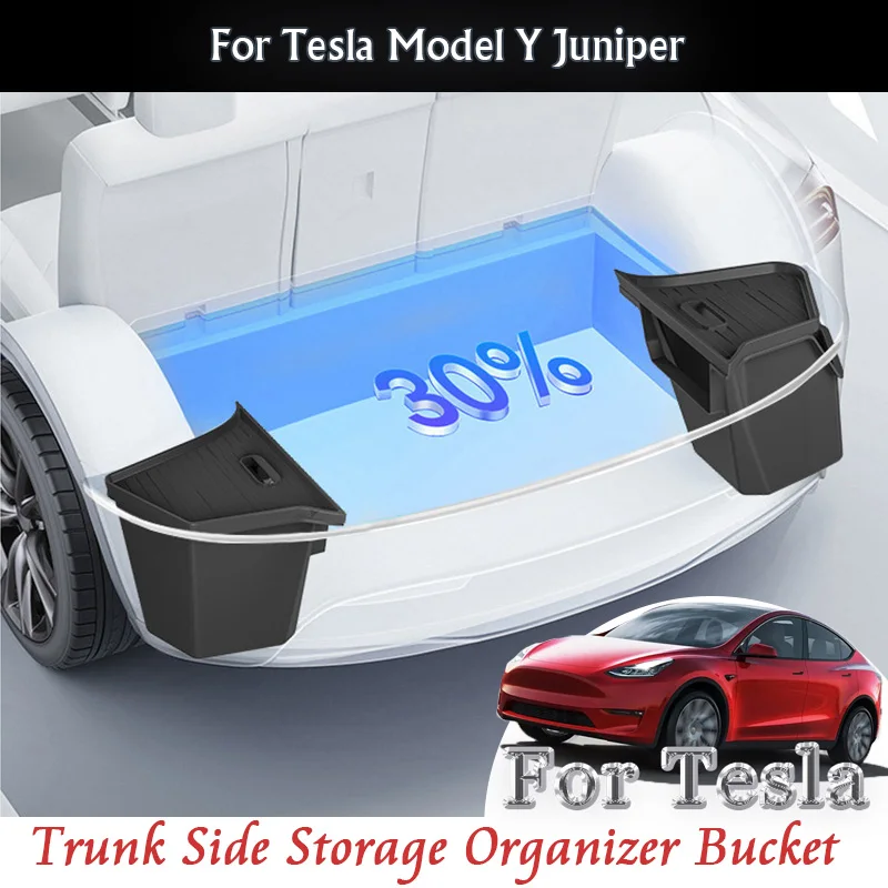 For Tesla Model Y Juniper 2025 Car Trunk Side Organizer Bucket storage box Accessories Kit Automotive interior modification
For Tesla Model Y Juniper 2025 Car Trunk Side Organizer Bucket storage box Accessories Kit Automotive interior modification