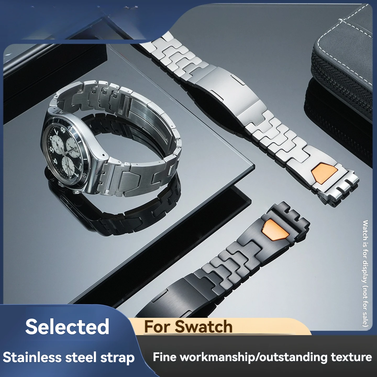 For Swatch YVS423 419 413 420 convex stainless steel watch strap 21mm, men's stainless steel watch chain, watch accessories 21MM
For Swatch YVS423 419 413 420 convex stainless steel watch strap 21mm, men's stainless steel watch chain, watch accessories 21MM