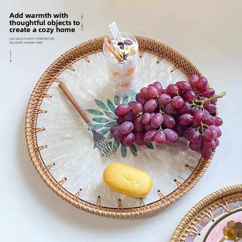 Handwoven Colored round Basket Luxury Living Room Dining Table Candy Fruit Basket Restaurant High End Tray
Handwoven Colored round Basket Luxury Living Room Dining Table Candy Fruit Basket Restaurant High End Tray