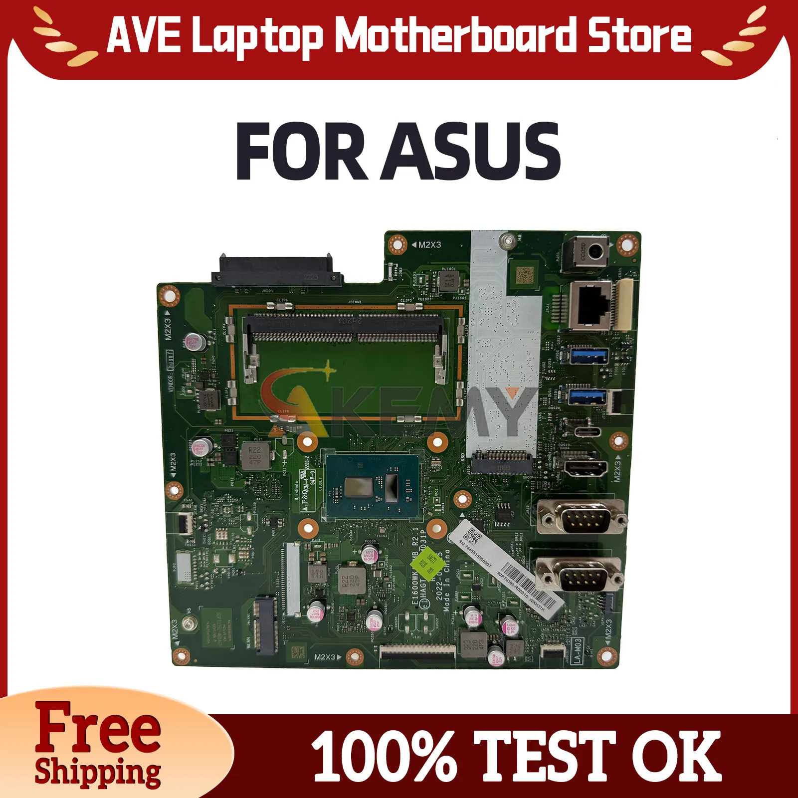 E1600WKA Motherboard For ASUS ExpertCenter E1600W LA-M031P Laptop Mainboard N4500 100% Tested Working
E1600WKA Motherboard For ASUS ExpertCenter E1600W LA-M031P Laptop Mainboard N4500 100% Tested Working