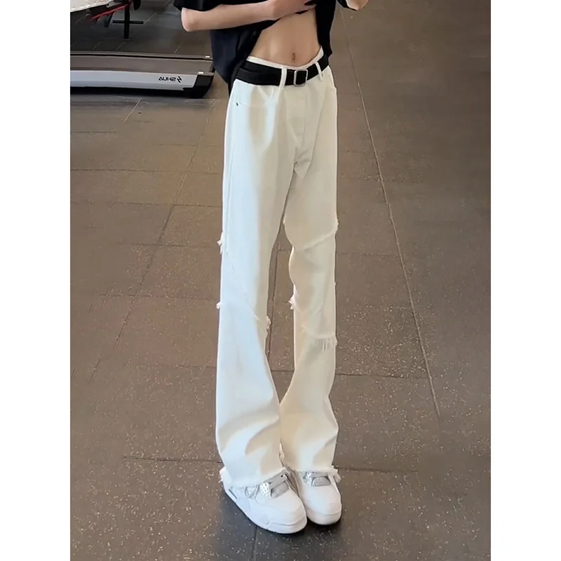 White Cleanfit Ripped Jeans Men's Slim Fit Vibe Pants American High Street Knife Flared Pants Autumn Winter Wear Resistant
White Cleanfit Ripped Jeans Men's Slim Fit Vibe Pants American High Street Knife Flared Pants Autumn Winter Wear Resistant