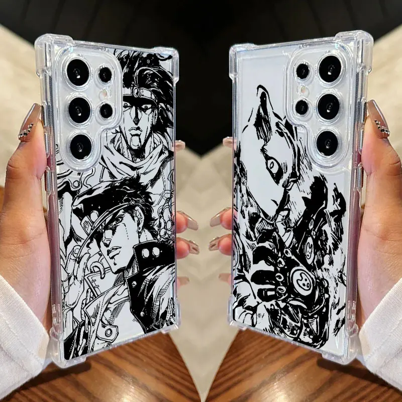 JOJO Kujo Jotaro Anime Clear Phone Case For Samsung Galaxy S26 S25 S24 Ultra S23 S22 Plus S21 S20 FE 5G Shockproof Silicon Cover
JOJO Kujo Jotaro Anime Clear Phone Case For Samsung Galaxy S26 S25 S24 Ultra S23 S22 Plus S21 S20 FE 5G Shockproof Silicon Cover