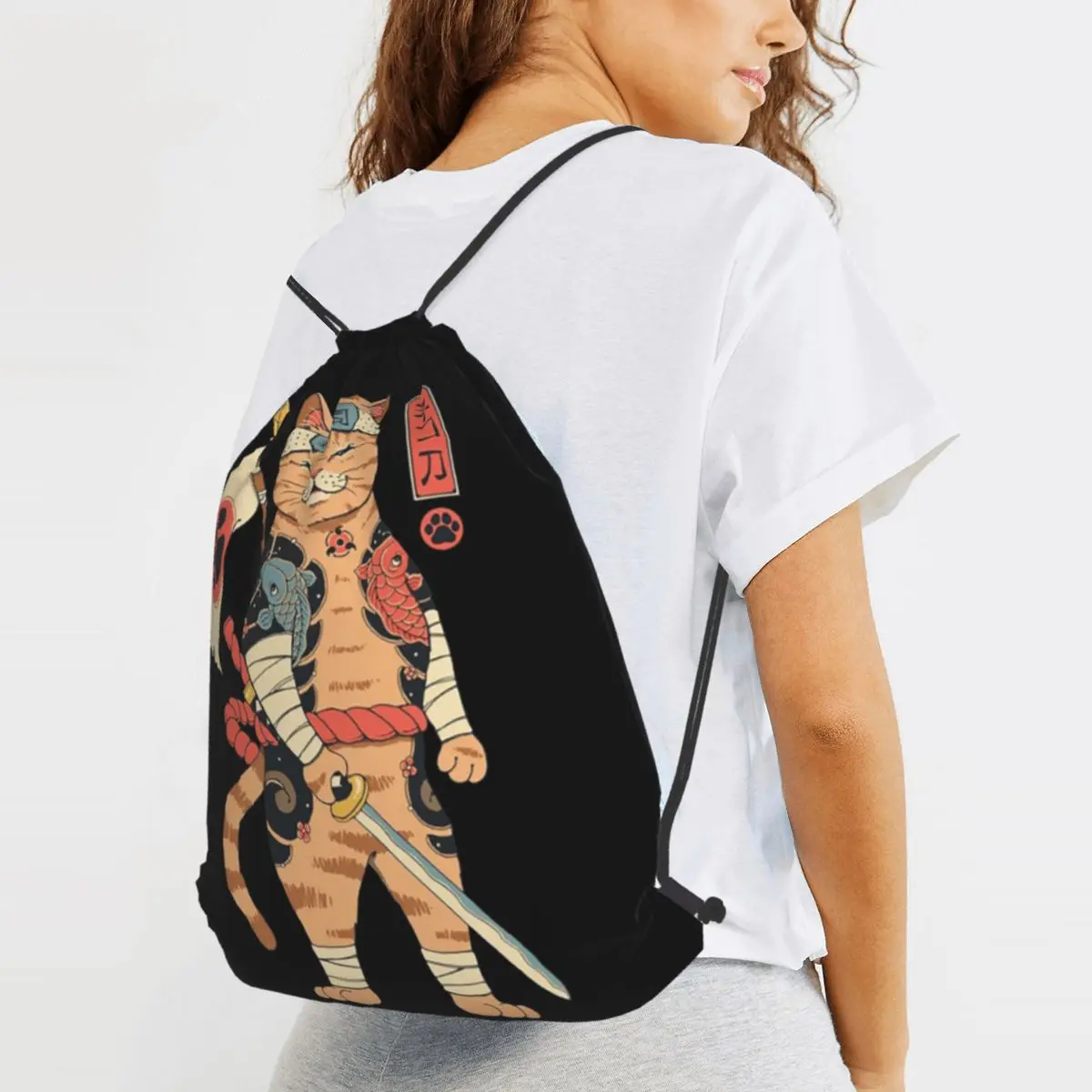 Neko Japanese Shinobi Cat Backpacks Fashion Drawstring Bags Sundries Bag Book Bags for Man Woman Students
Neko Japanese Shinobi Cat Backpacks Fashion Drawstring Bags Sundries Bag Book Bags for Man Woman Students