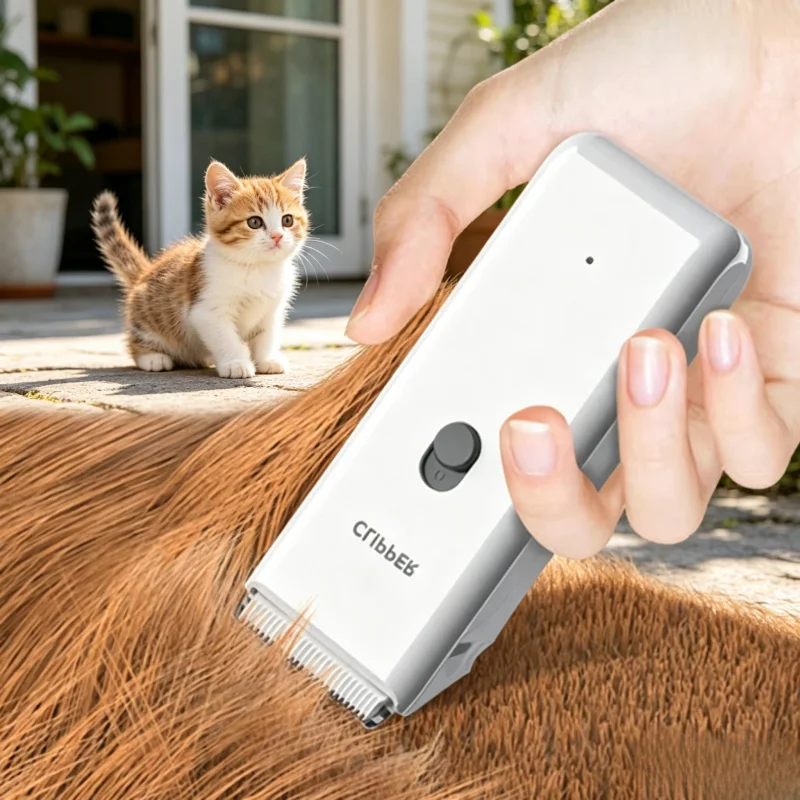 Cordless Rechargeable Pet Hair Trimmer, Low Noise Professional Dog Cat Puppy Grooming Clipper Electric Haircut Machine
Cordless Rechargeable Pet Hair Trimmer, Low Noise Professional Dog Cat Puppy Grooming Clipper Electric Haircut Machine