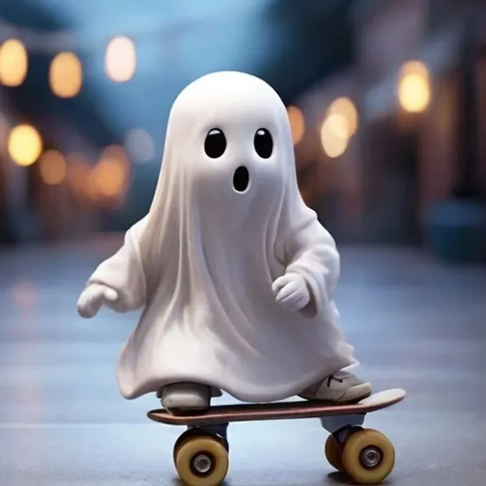 Skateboard Ghost Halloween Ghost Statues Halloween Themed Model Resin Skateboard Ghost Figurines Statue Collectible
Skateboard Ghost Halloween Ghost Statues Halloween Themed Model Resin Skateboard Ghost Figurines Statue Collectible