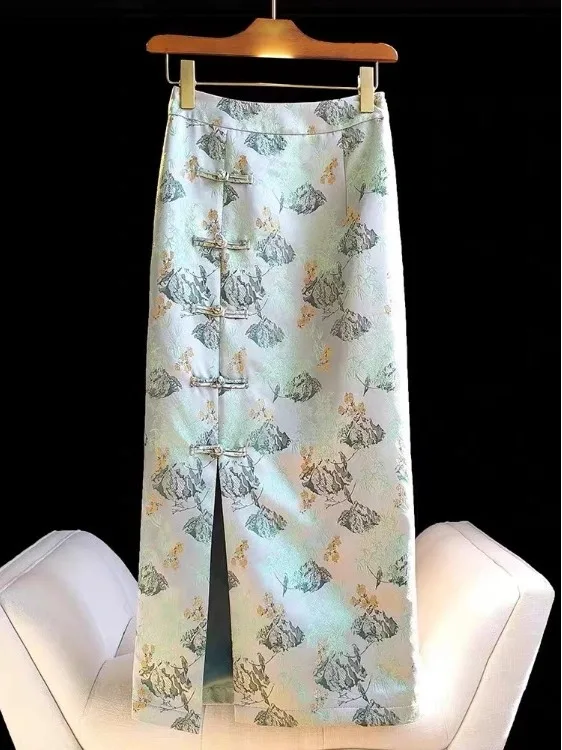 New Chinese Sle National Trend Silk Embroidered Midi Skirt Women's Design Sensation Improved Side Split ...
New Chinese Sle National Trend Silk Embroidered Midi Skirt Women's Design Sensation Improved Side Split ...