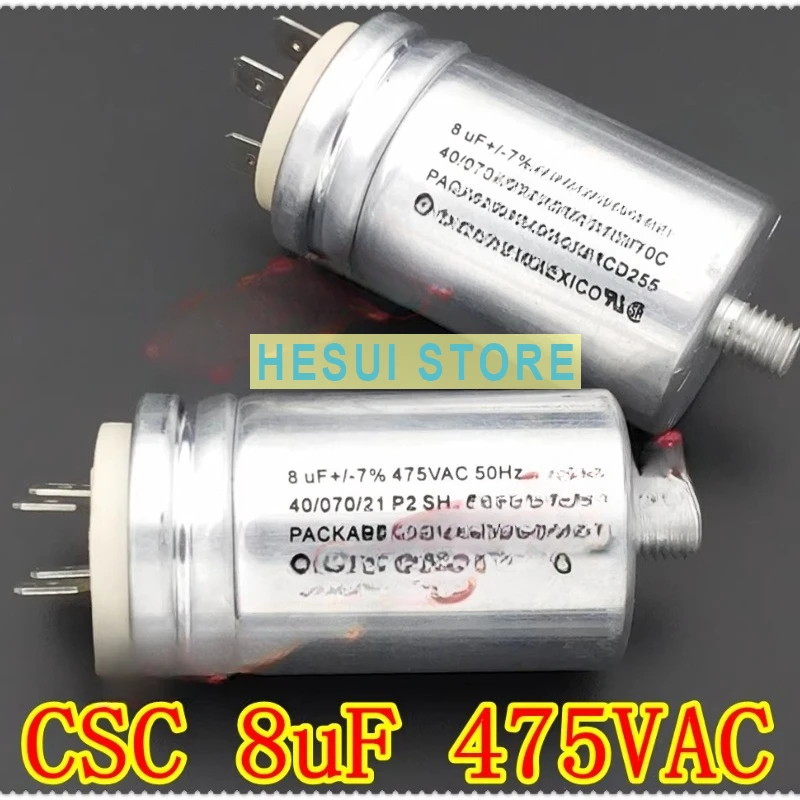 8uF 475VAC CSC fan motor start-up capacitor
8uF 475VAC CSC fan motor start-up capacitor