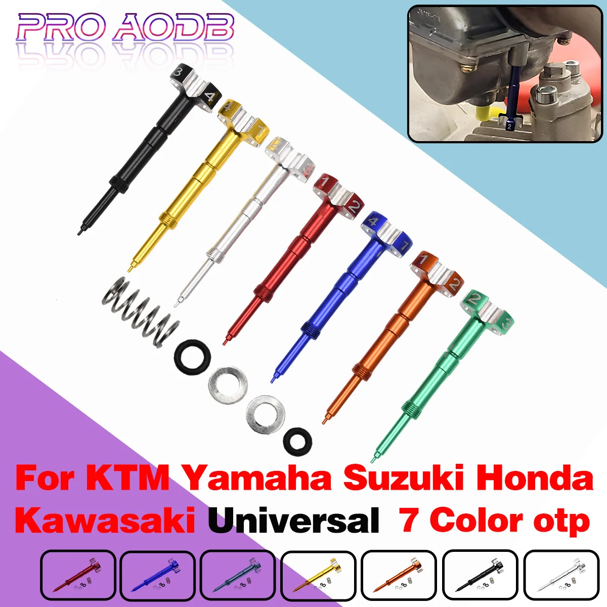 Carburetor Adjustable Air Fuel Mixture Screw For KTM EXC MXC Honda CRF TRX Suzuki RMZ Yamaha YZF YFZ Kawasaki KLX KXF KX 250 450
Carburetor Adjustable Air Fuel Mixture Screw For KTM EXC MXC Honda CRF TRX Suzuki RMZ Yamaha YZF YFZ Kawasaki KLX KXF KX 250 450