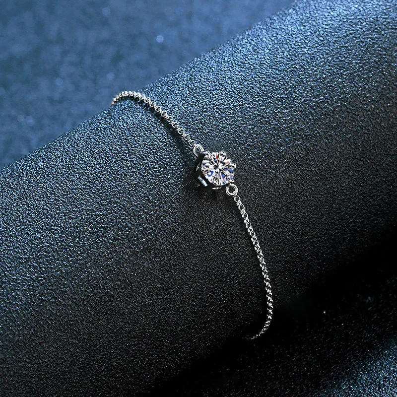 Luxury pt950 Platinum Real 1 Carat Moissanite Diamond Anklet Bracelet For Women Sparkling Fine Jewelry Valentine Gifts
Luxury pt950 Platinum Real 1 Carat Moissanite Diamond Anklet Bracelet For Women Sparkling Fine Jewelry Valentine Gifts