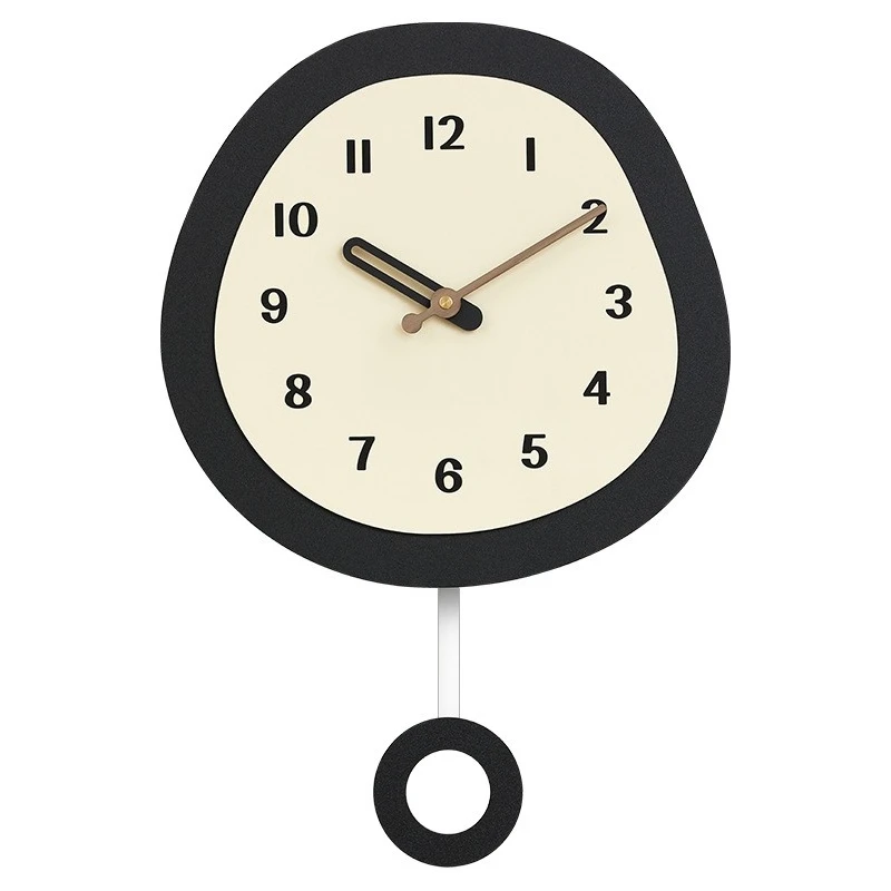 Modern simple wall clock, high sense of swing art, time clock, creative wall decoration clock
Modern simple wall clock, high sense of swing art, time clock, creative wall decoration clock
