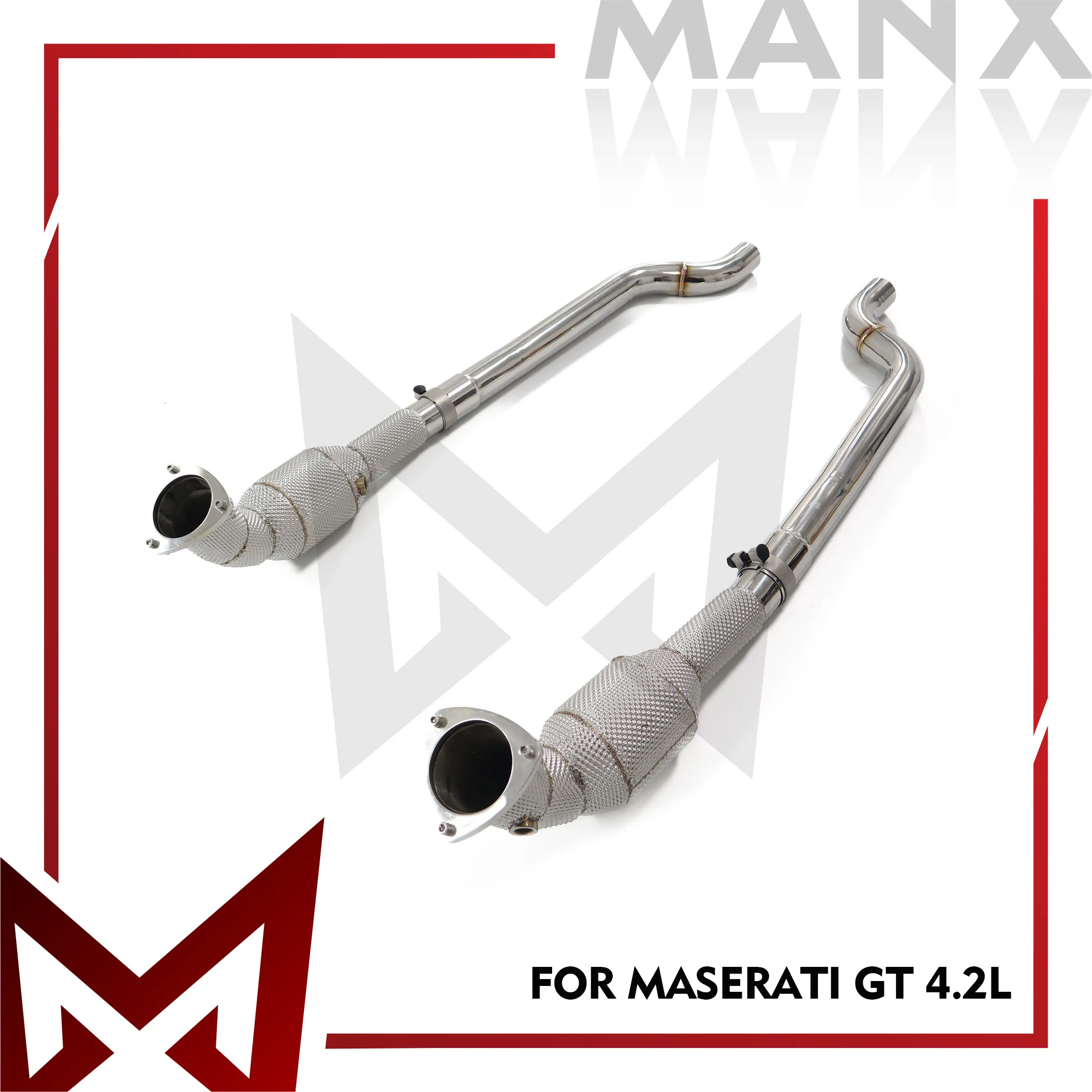 High Flow Downpipe for Maserati GranTurismo 4.2L 2007-2016, 304 Stainless Steel Exhaust, Direct Bolt-On Performance Upgrade
High Flow Downpipe for Maserati GranTurismo 4.2L 2007-2016, 304 Stainless Steel Exhaust, Direct Bolt-On Performance Upgrade