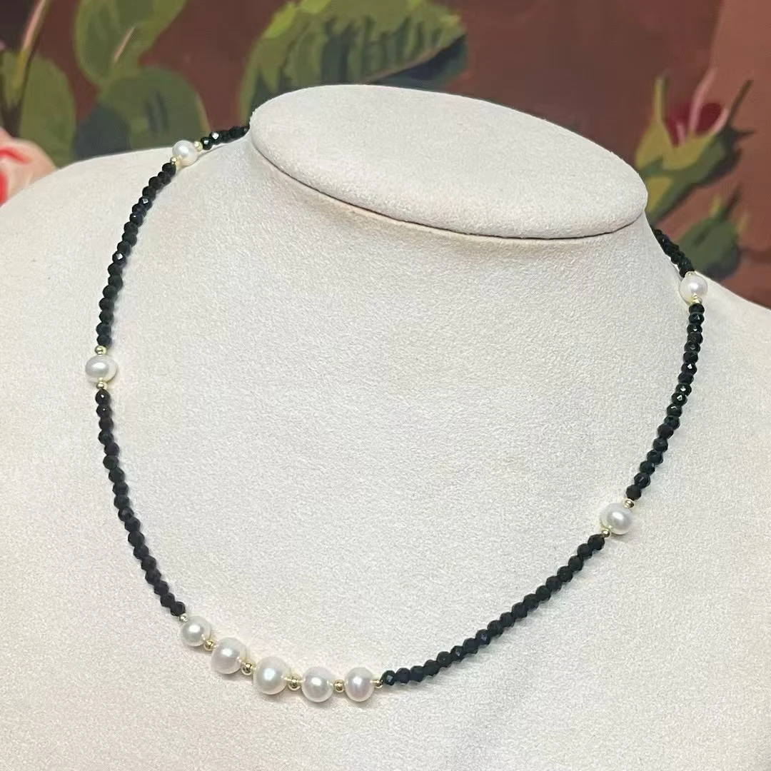 Black Crystal Stone Choker Necklace For Women Small White Natural Pearl Choker Femme Collier Nice Gift
Black Crystal Stone Choker Necklace For Women Small White Natural Pearl Choker Femme Collier Nice Gift