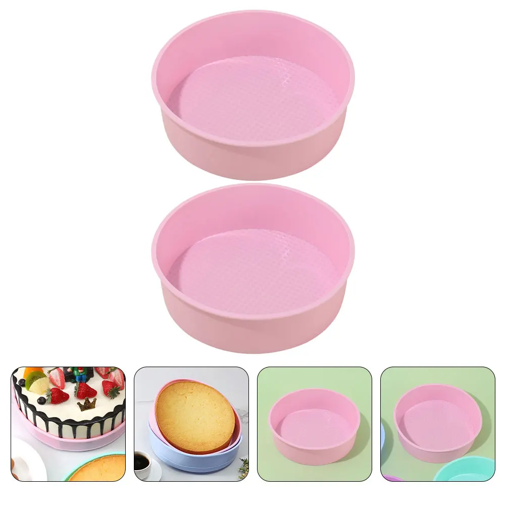 2 Pcs 20cm Round Silicone Cake Mold Pink Non stick Baking Tools Kitchen Oven Safe Easy Clean Cake Pan Molds
2 Pcs 20cm Round Silicone Cake Mold Pink Non stick Baking Tools Kitchen Oven Safe Easy Clean Cake Pan Molds
