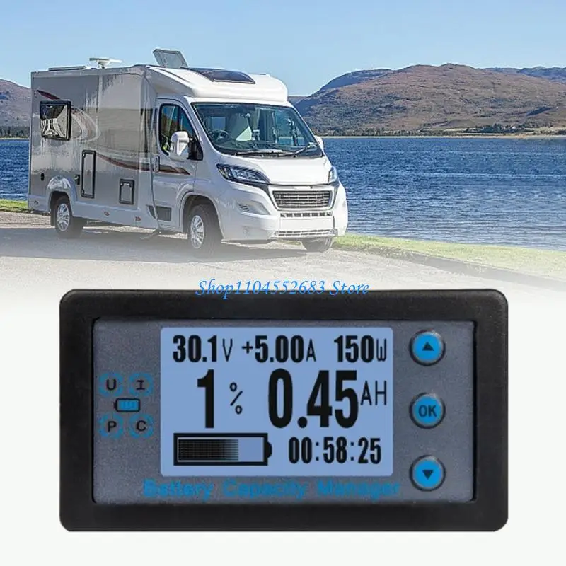 Y6GD LCD Display Voltmeter Multimeter Car Battery Coulometer Capacity Power Tester
Y6GD LCD Display Voltmeter Multimeter Car Battery Coulometer Capacity Power Tester