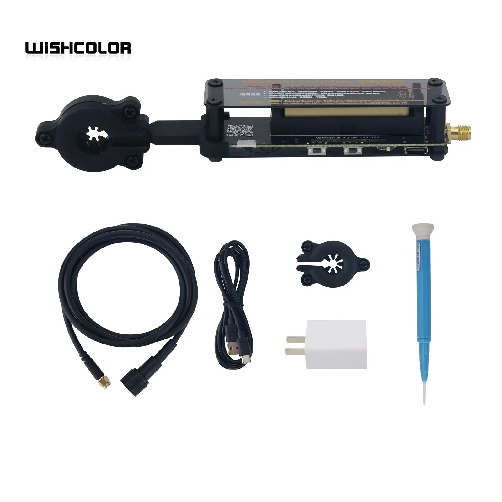 Wishcolor 30MHz Opensource DIY Current Probe AC/DC High Frequency Magnetic Field Probe with 5A and 10A Magnetic Heads
Wishcolor 30MHz Opensource DIY Current Probe AC/DC High Frequency Magnetic Field Probe with 5A and 10A Magnetic Heads