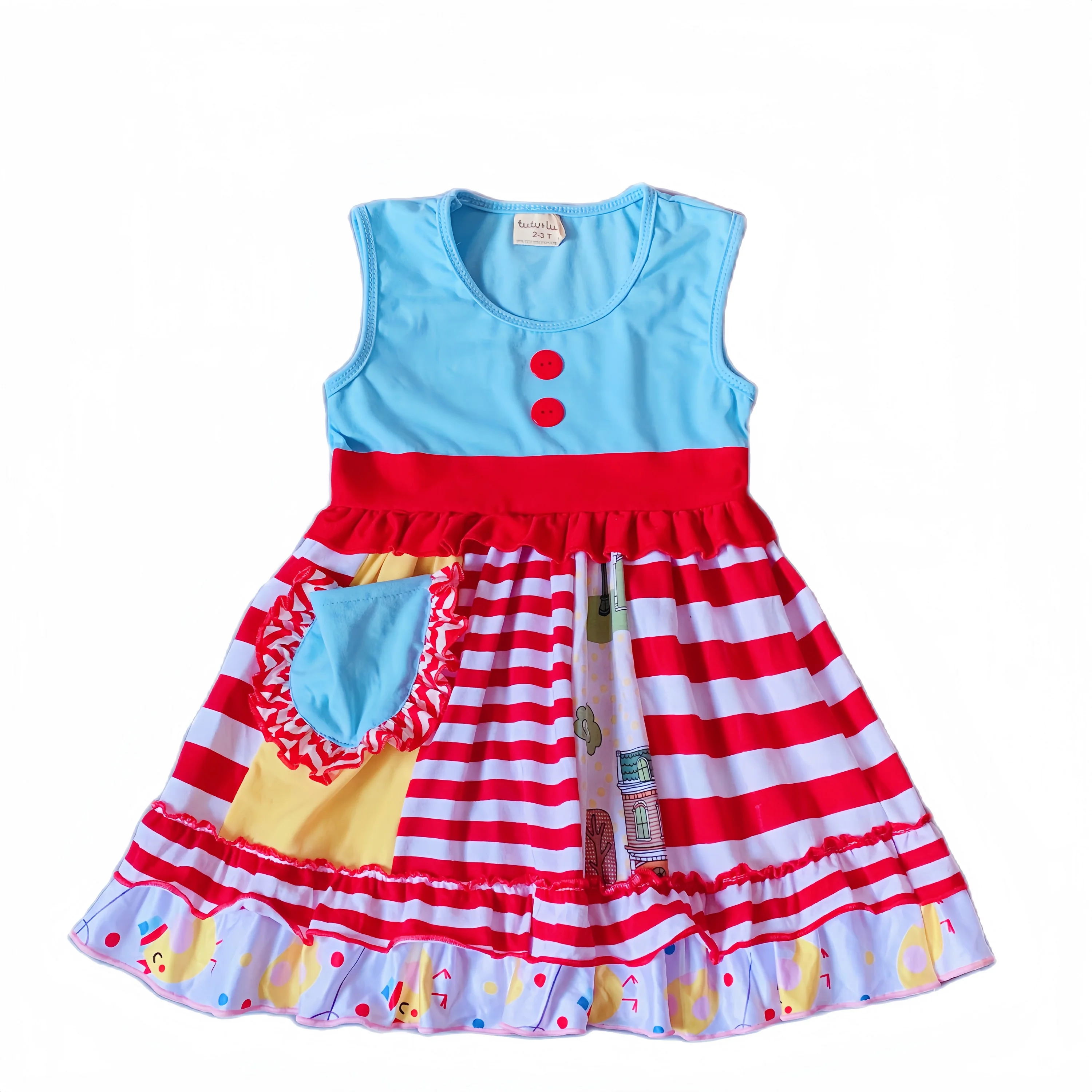 2-3t Girls sky blue dress with pocket boutique Infants toddler Kids ruffles big girl princess frocks sleeveless dress
2-3t Girls sky blue dress with pocket boutique Infants toddler Kids ruffles big girl princess frocks sleeveless dress