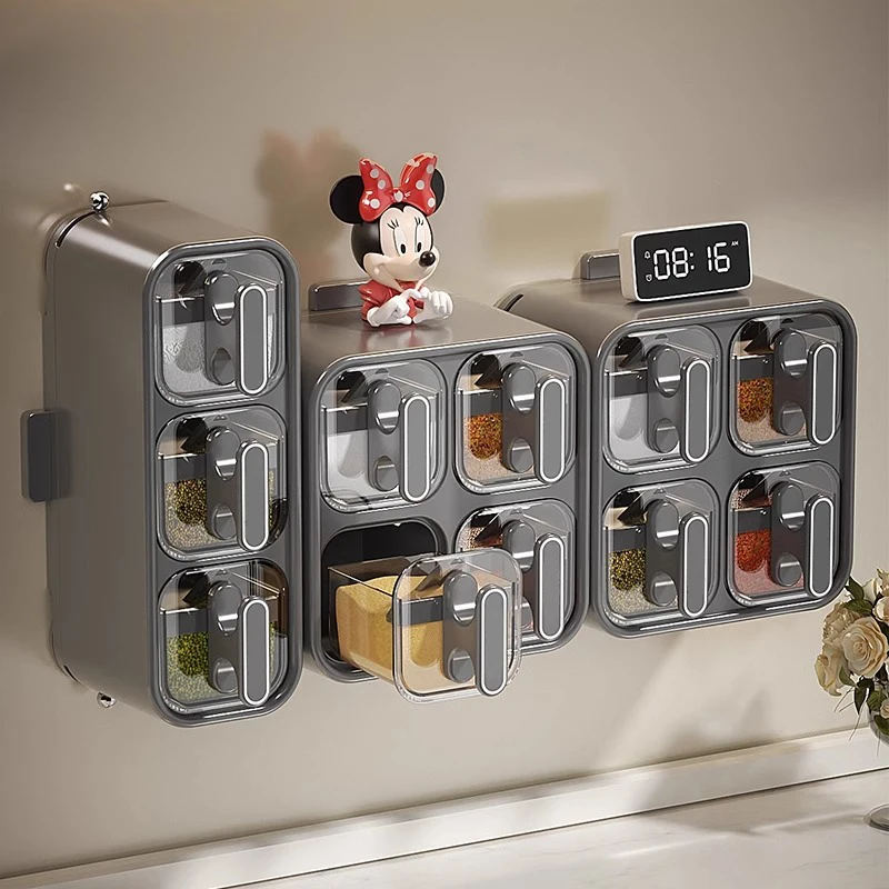 Kitchen Seasoning Jar Household Seasoning Salt Jar Wall Mounted Non Perforated Strong Suction Cup Combination Set
Kitchen Seasoning Jar Household Seasoning Salt Jar Wall Mounted Non Perforated Strong Suction Cup Combination Set