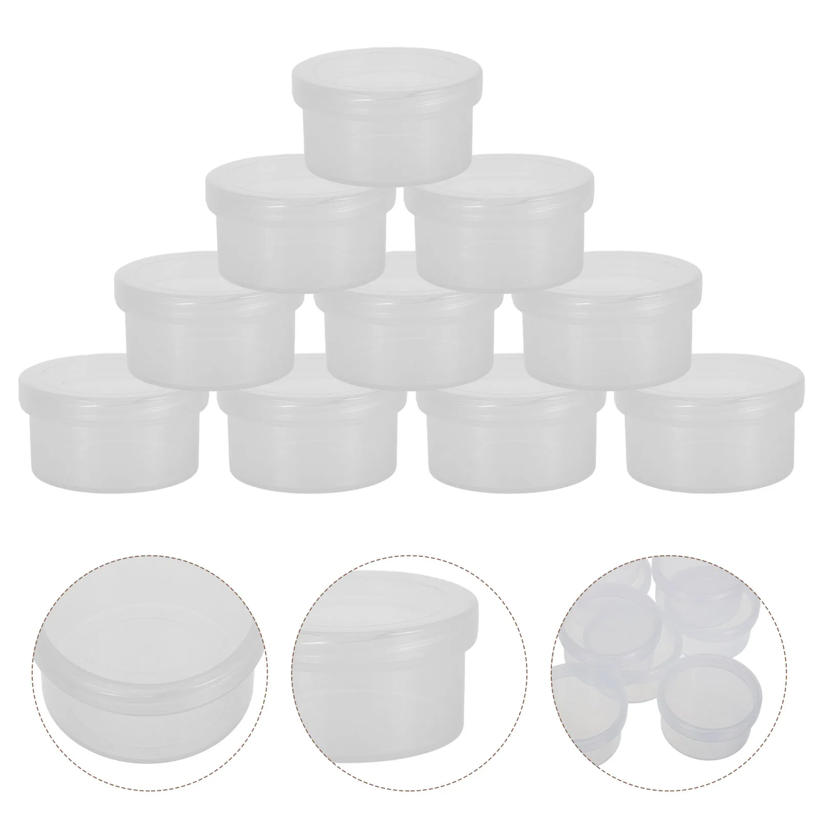 10 pcs Clear Plastic Storage Boxes Transparent Makeup Small Items Holder Durable Pp Material Stackable
10 pcs Clear Plastic Storage Boxes Transparent Makeup Small Items Holder Durable Pp Material Stackable