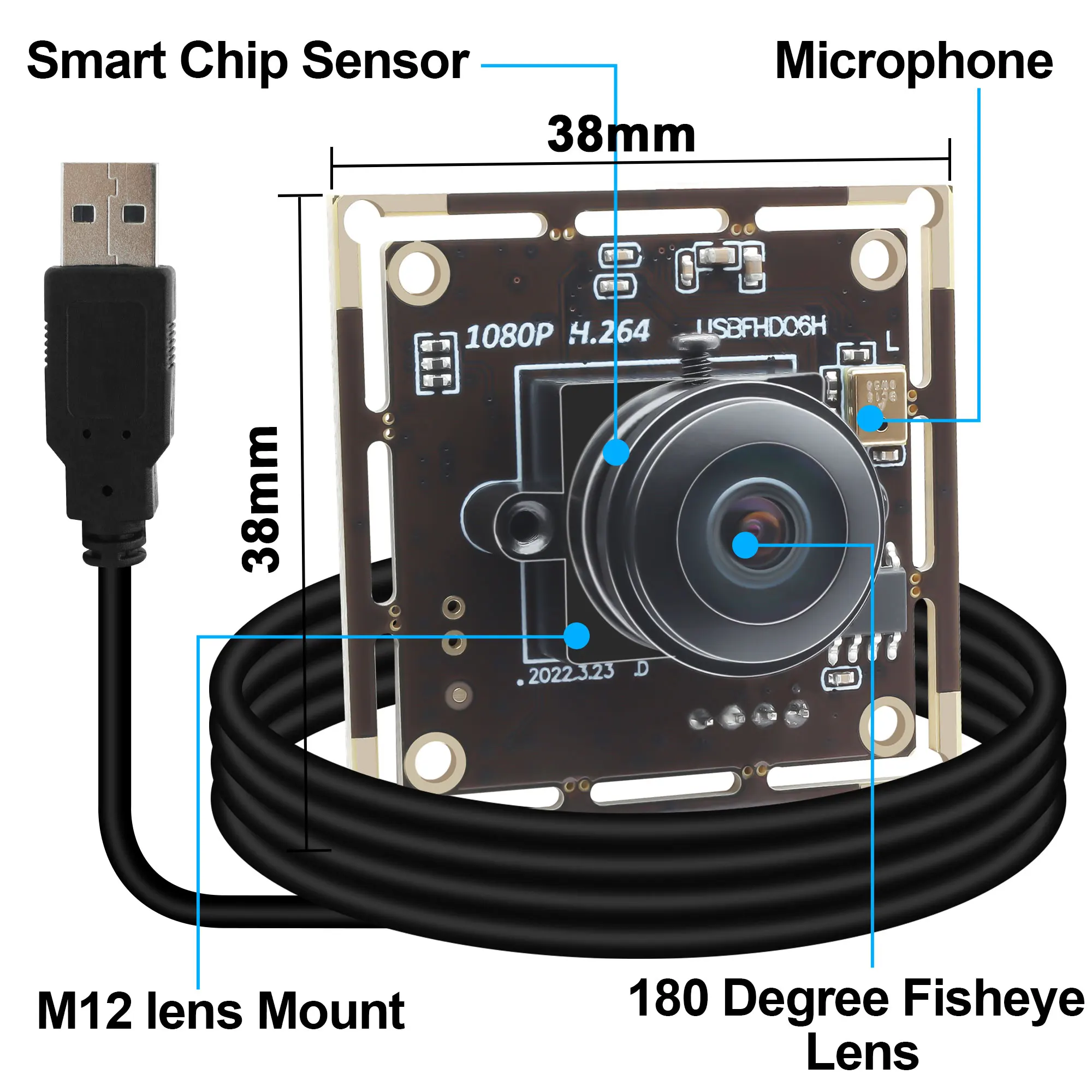 USB-модуль камеры ELP 2MP, при слабом освещении, 0,01 люкс, H.264, широкоугольный «рыбий глаз», с микрофоном, для промышленных систем, ПК, Windows Mac
USB-модуль камеры ELP 2MP, при слабом освещении, 0,01 люкс, H.264, широкоугольный «рыбий глаз», с микрофоном, для промышленных систем, ПК, Windows Mac