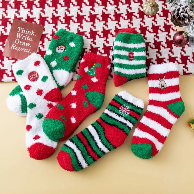 2 Pairs of Cute Socks Women's Coral Fleece Towels Thick Warm Socks Cute Cartoon Cute Floor Socks, Plush Socks Winter Christmas
2 Pairs of Cute Socks Women's Coral Fleece Towels Thick Warm Socks Cute Cartoon Cute Floor Socks, Plush Socks Winter Christmas
