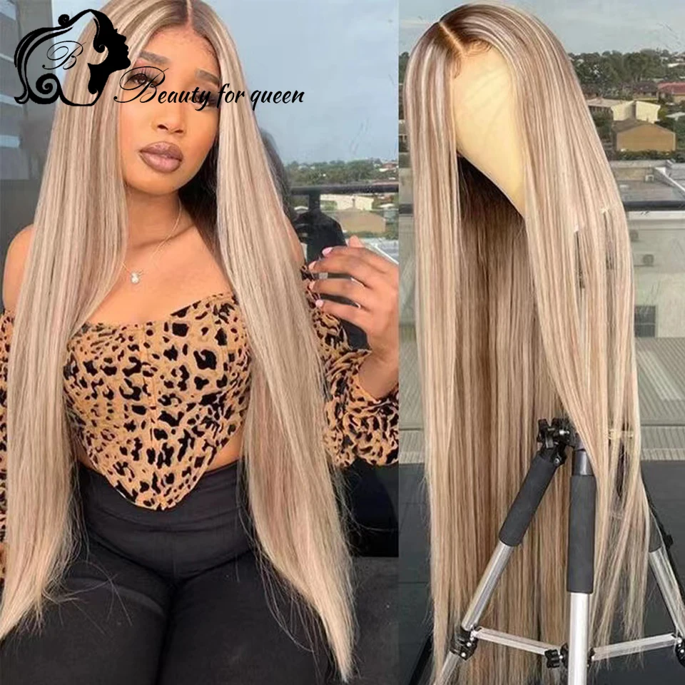 Highlight Brown Straight Brazilian Human Hair Wig 180 Density Transparent 13x4 HD Lace Frontal Wig Cosplay Colored For Women
Highlight Brown Straight Brazilian Human Hair Wig 180 Density Transparent 13x4 HD Lace Frontal Wig Cosplay Colored For Women