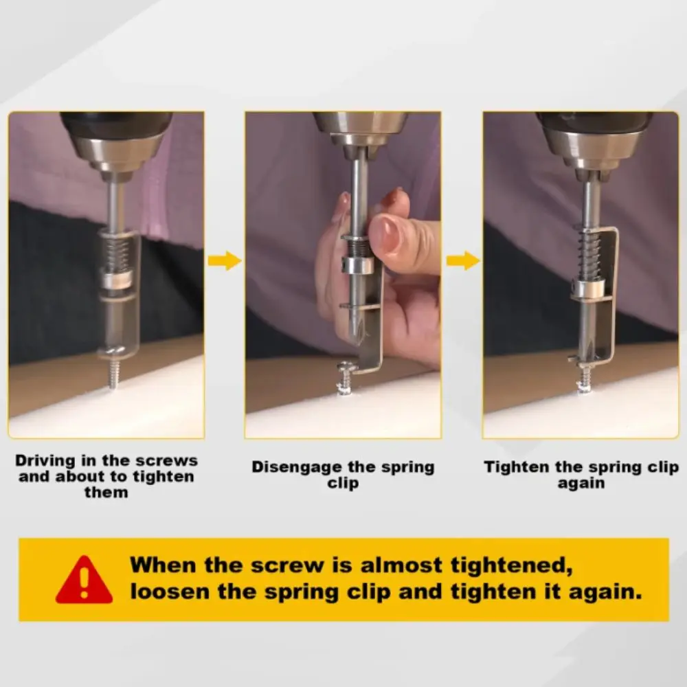 Износостойкий держатель винтовых бит, противоскользящее позиционирование пружины, подпружиненный держатель винта, универсальный стопорный инструмент
Износостойкий держатель винтовых бит, противоскользящее позиционирование пружины, подпружиненный держатель винта, универсальный стопорный инструмент