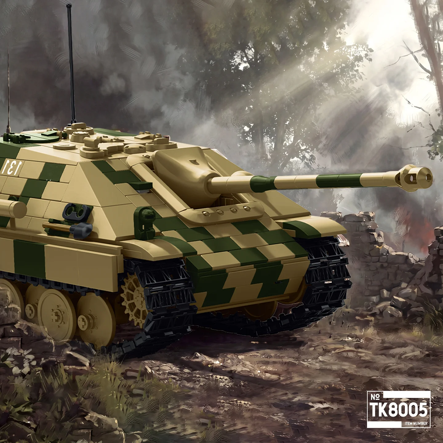 MOC figurines Panther Tank Destroyer Building Block Model Kit: Panther Tank Toy Display Piece
MOC figurines Panther Tank Destroyer Building Block Model Kit: Panther Tank Toy Display Piece