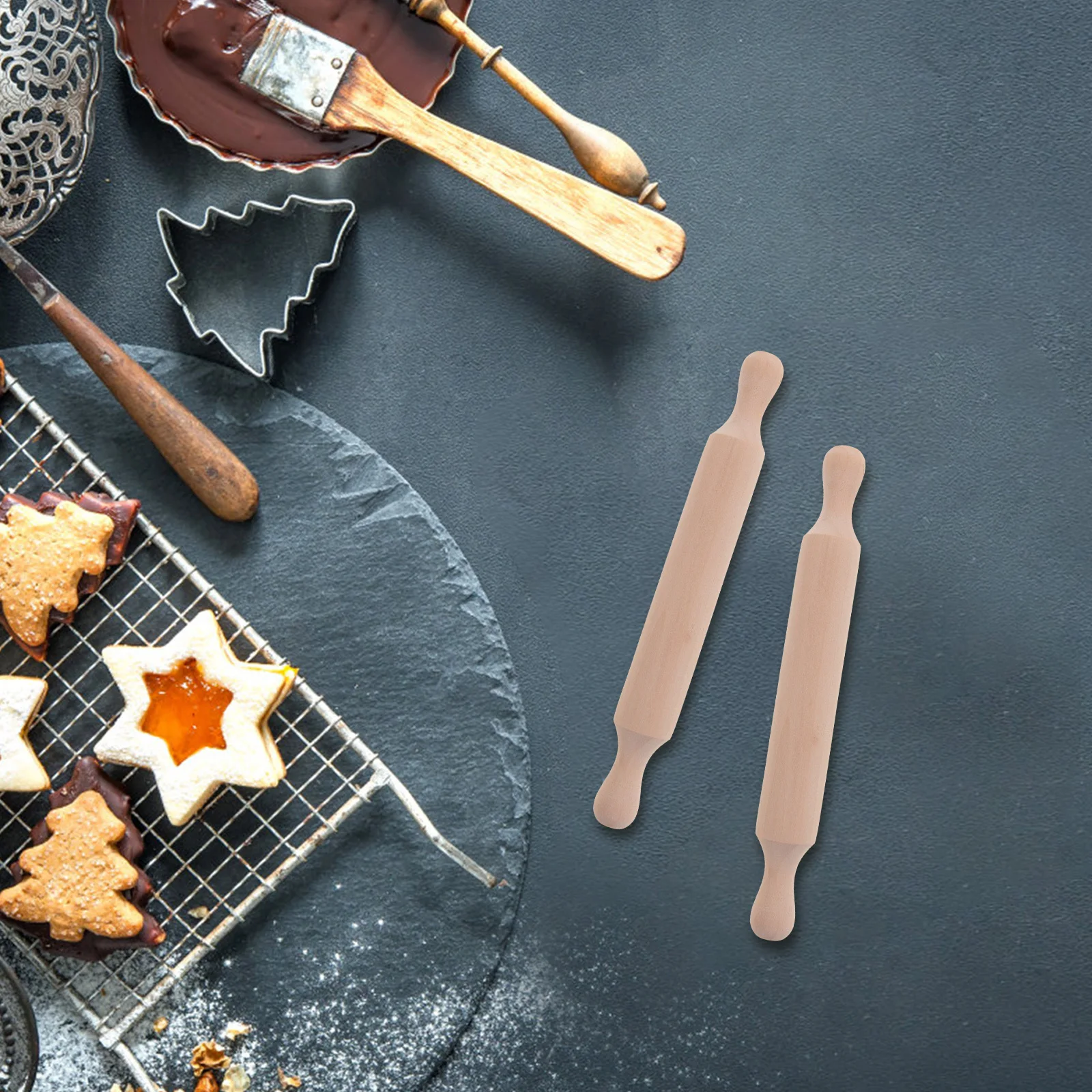 6 Pcs Mini Rolling Pin Rollers Kids Baking Utensils Children Supplies Biscuit Rolling-pins Wood Tools
6 Pcs Mini Rolling Pin Rollers Kids Baking Utensils Children Supplies Biscuit Rolling-pins Wood Tools