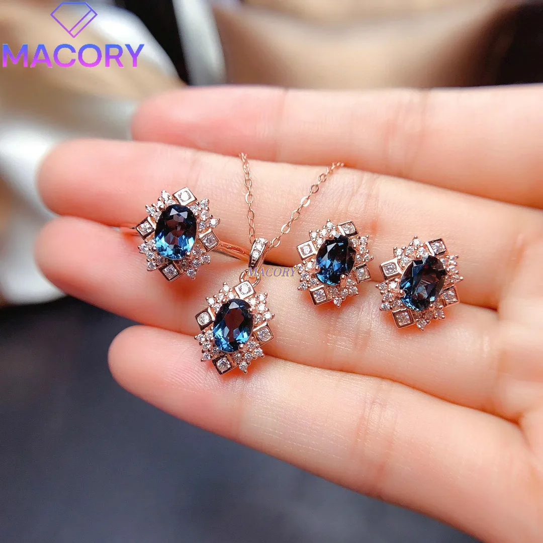 925 Sterling Silver Natural Topaz Jewelry Set Beautiful Three Piece Ring Earrings Pendant Necklace With Certificate For Women
925 Sterling Silver Natural Topaz Jewelry Set Beautiful Three Piece Ring Earrings Pendant Necklace With Certificate For Women