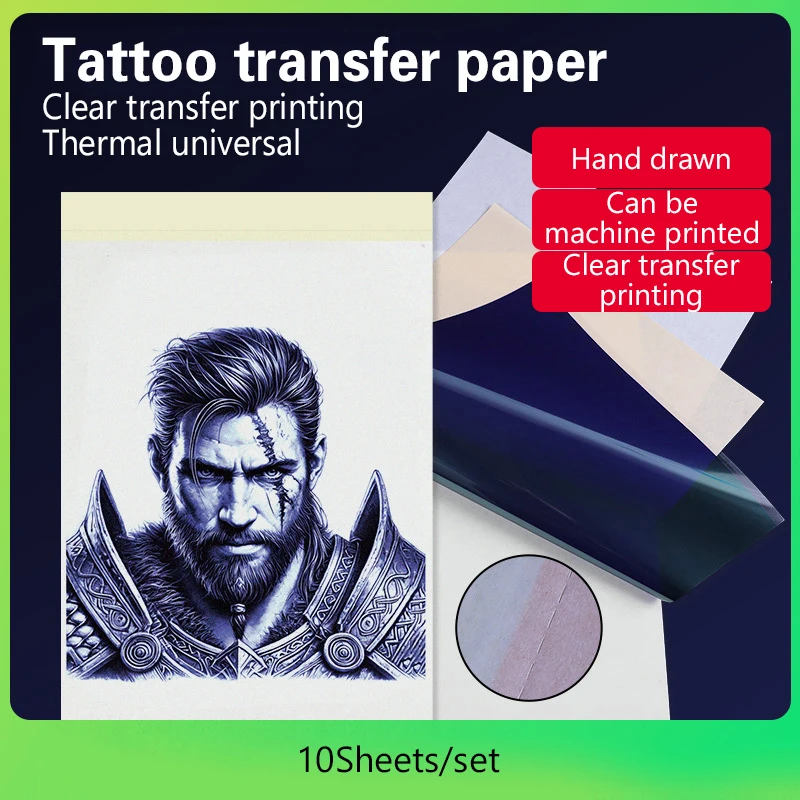 10 PCS Tattoo Transfer Paper A4 Size 4 Layers Freehand Tattoo Transfer Machine Thermal Copier Stencil Paper Quality Stencil
10 PCS Tattoo Transfer Paper A4 Size 4 Layers Freehand Tattoo Transfer Machine Thermal Copier Stencil Paper Quality Stencil