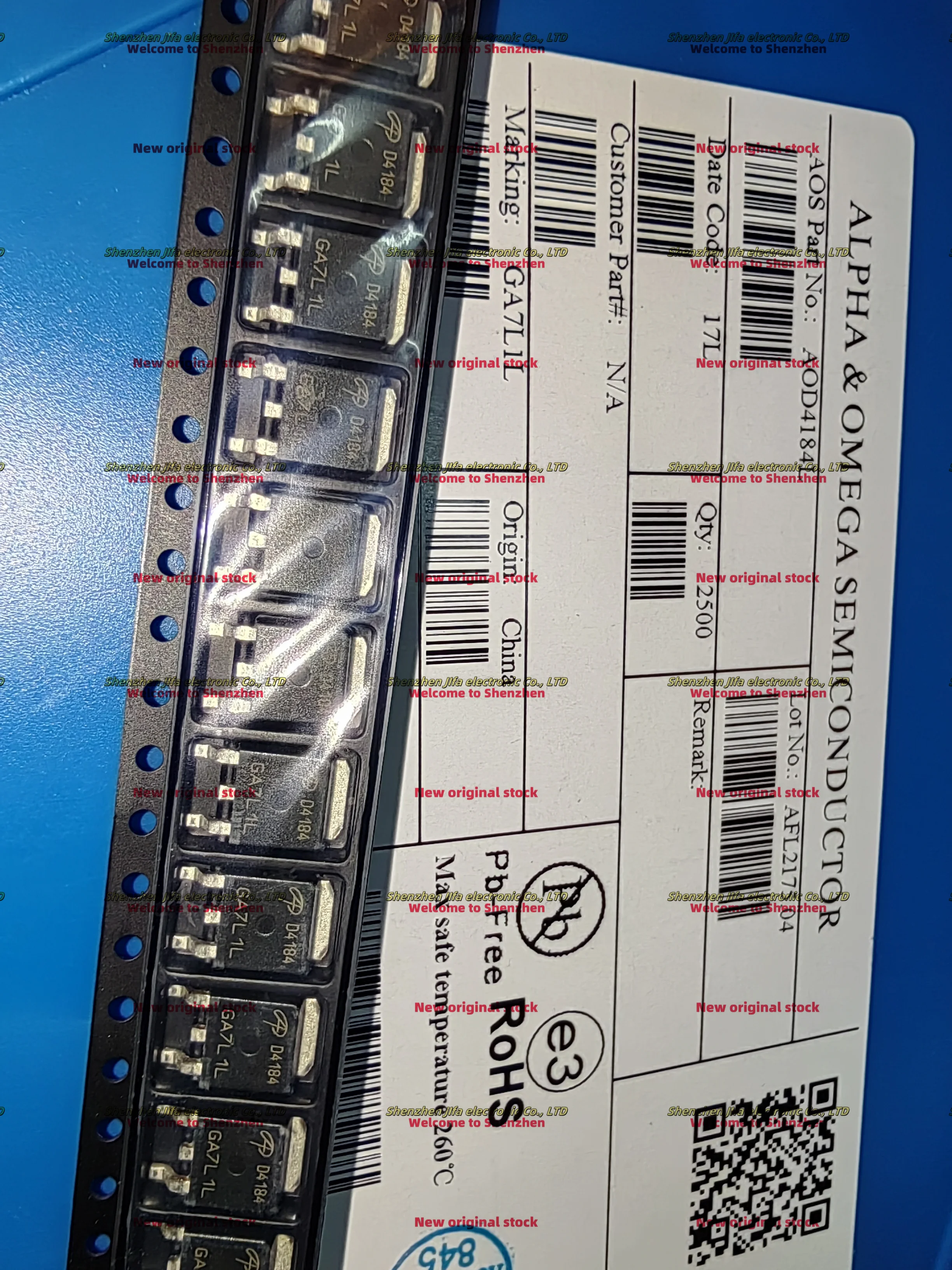 AOD4184L D4184 TO-252 MOSFET Surface mount field-effect transistor
AOD4184L D4184 TO-252 MOSFET Surface mount field-effect transistor