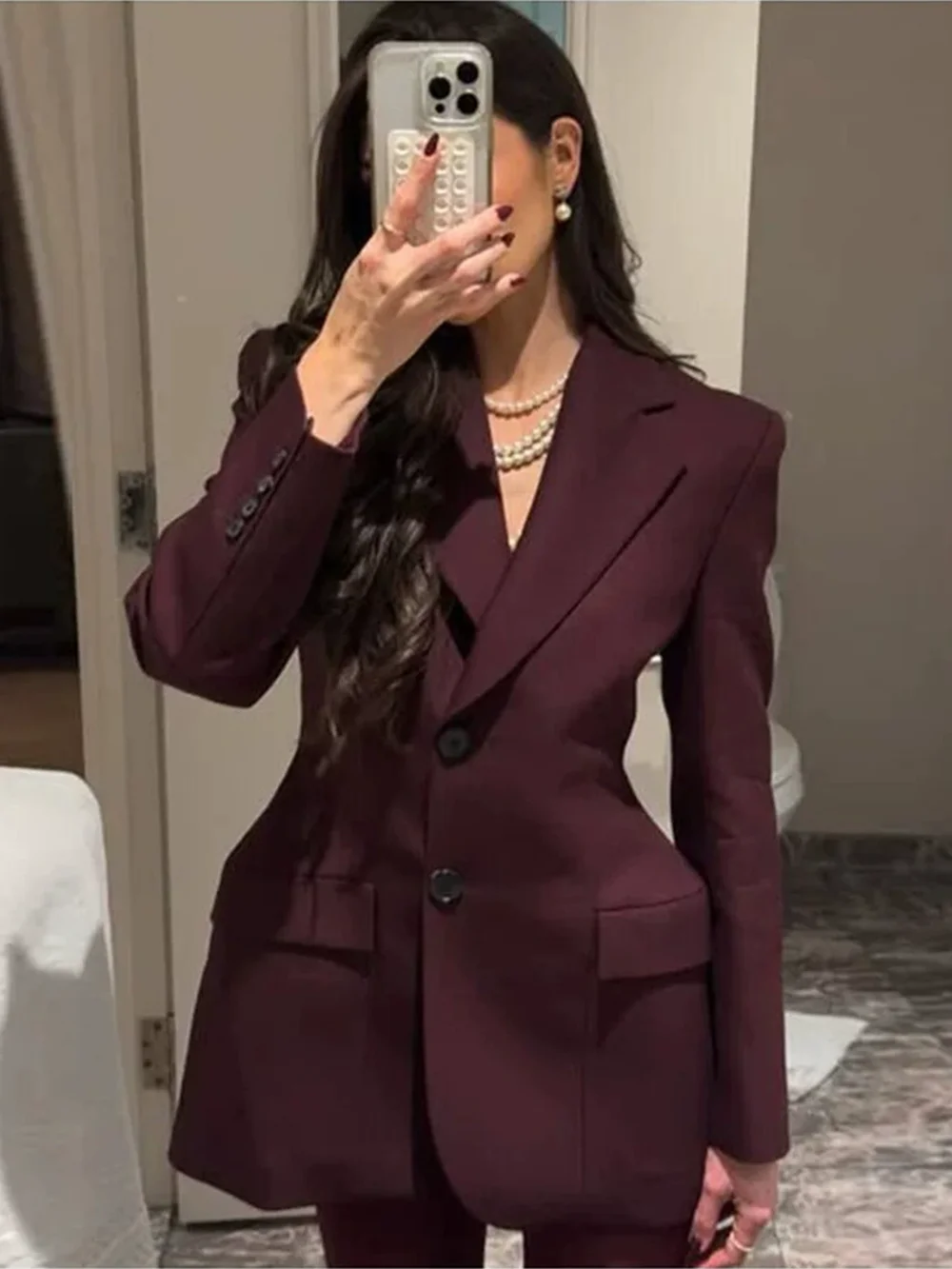 Modphy Autumn Ol Solid Blazer For Women Solid Sexy Long Sleeve Single Breasted Slim Coat Top Female 2025 Fashion Clothes New
Modphy Autumn Ol Solid Blazer For Women Solid Sexy Long Sleeve Single Breasted Slim Coat Top Female 2025 Fashion Clothes New
