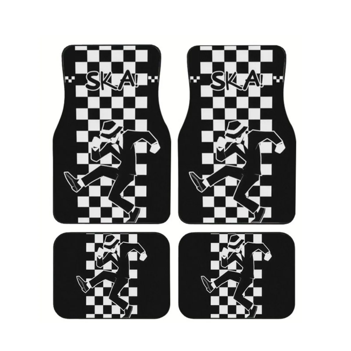 4Pcs Universal Car Floor Mats Black White Checkerboard Dancer Print Anti-slip Waterproof Auto Foot Pads Style Interior Carpet
4Pcs Universal Car Floor Mats Black White Checkerboard Dancer Print Anti-slip Waterproof Auto Foot Pads Style Interior Carpet