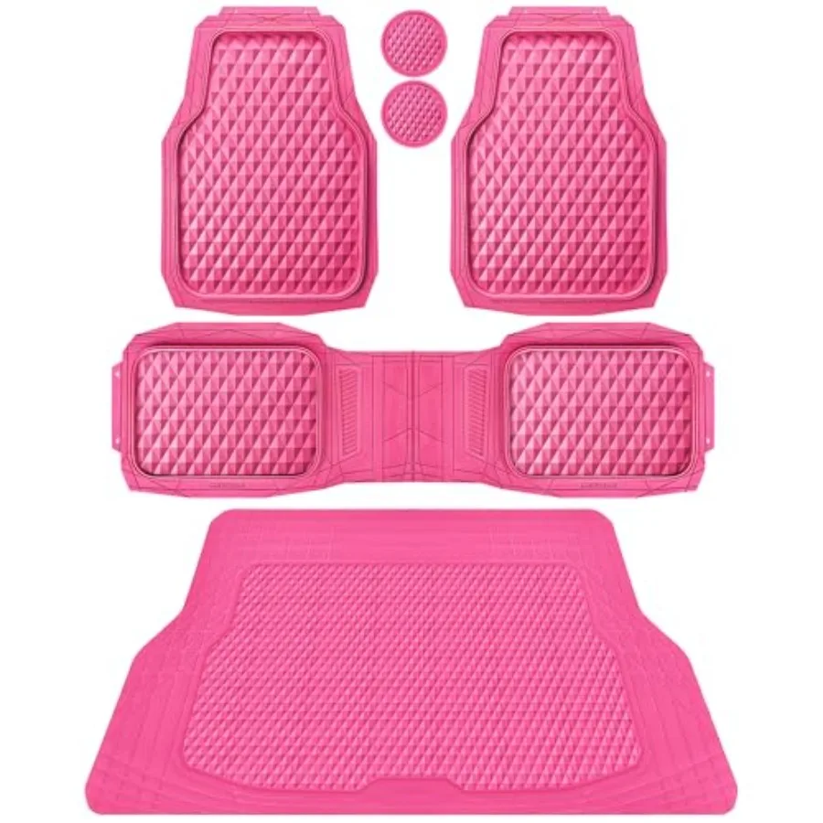 Heavy Duty Rubber Hot Pink Car Floor Mats Cargo Liners Deep Dish All-Weather Trunk Mats Durable Anti-Slip 3D Rhombus Waterproof
Heavy Duty Rubber Hot Pink Car Floor Mats Cargo Liners Deep Dish All-Weather Trunk Mats Durable Anti-Slip 3D Rhombus Waterproof