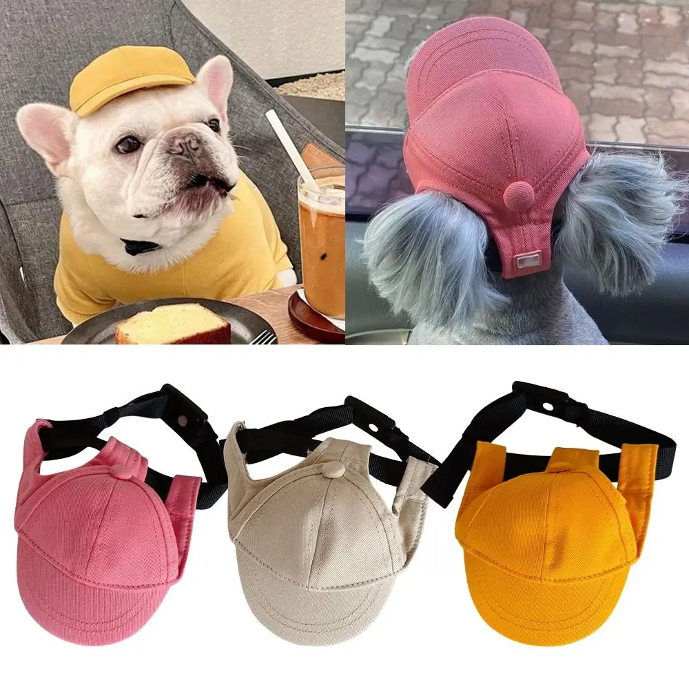Korean Style Dog Baseball Cap Solid Color Adjustable Pet Couple Hat Dog Accessories Sun Protection Peaked Hat for Teddy Corgi
Korean Style Dog Baseball Cap Solid Color Adjustable Pet Couple Hat Dog Accessories Sun Protection Peaked Hat for Teddy Corgi