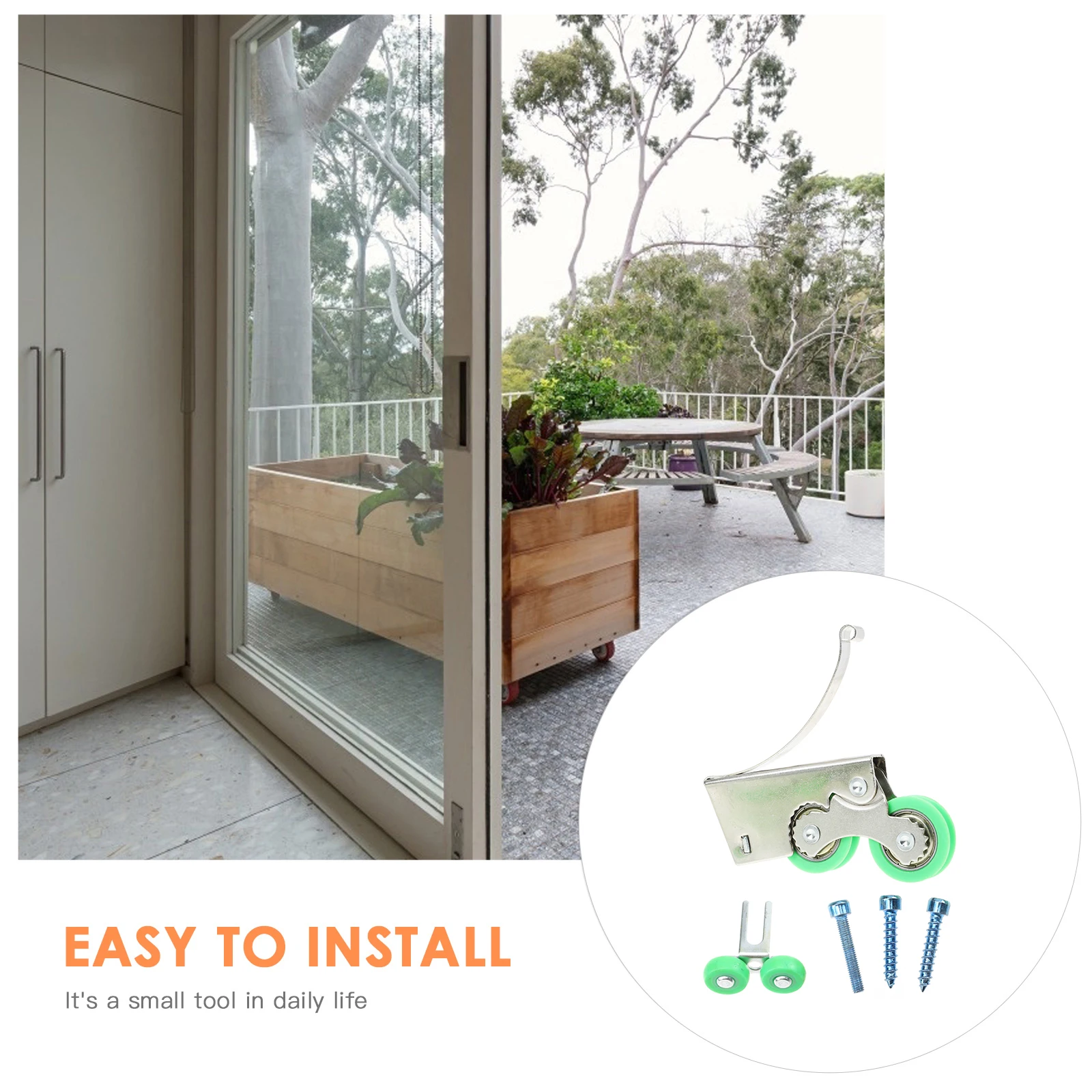 4 Sets Sliding Door Roller Set Heavy Duty Nylon Pulley Replacement for Sliding Windows Durable Track Roller Hardware Accessories
4 Sets Sliding Door Roller Set Heavy Duty Nylon Pulley Replacement for Sliding Windows Durable Track Roller Hardware Accessories