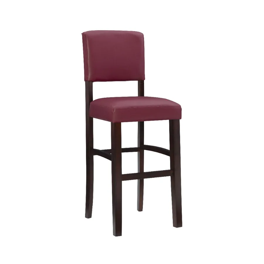 Monaco Full Back Wood Bar Stool 30" Seat Height Espresso Finish with Dark Red Fabric
Monaco Full Back Wood Bar Stool 30" Seat Height Espresso Finish with Dark Red Fabric