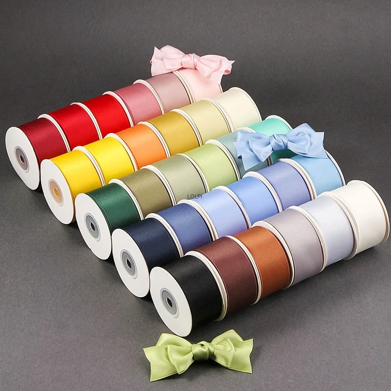 10 Yards Cool Silk Ribbon With Bows Colorful Ribbons Flower Gift Box Ribbon Double-sided Encrypted Polyester-cotton Ribbon
10 Yards Cool Silk Ribbon With Bows Colorful Ribbons Flower Gift Box Ribbon Double-sided Encrypted Polyester-cotton Ribbon