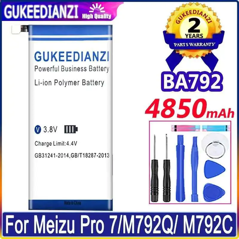 Reliable Replacement Mobile Phone Battery For Meizu Pro 7 M792Q M792C BA792 4850mAh
Reliable Replacement Mobile Phone Battery For Meizu Pro 7 M792Q M792C BA792 4850mAh
