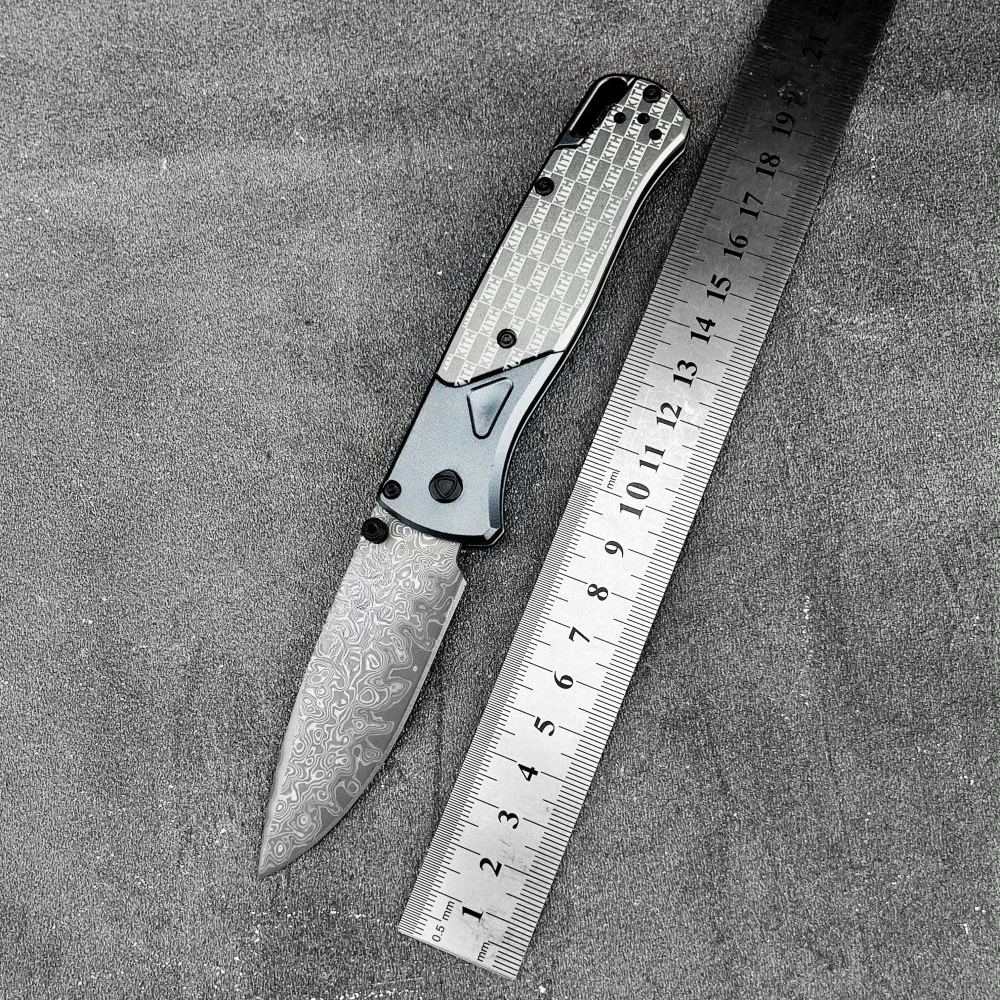 New High Quality 535 Folding Belt Knife Damascus Blade Aluminum Handle Portable Outdoor Belt Knife Camping EDC Fishing Tools
New High Quality 535 Folding Belt Knife Damascus Blade Aluminum Handle Portable Outdoor Belt Knife Camping EDC Fishing Tools