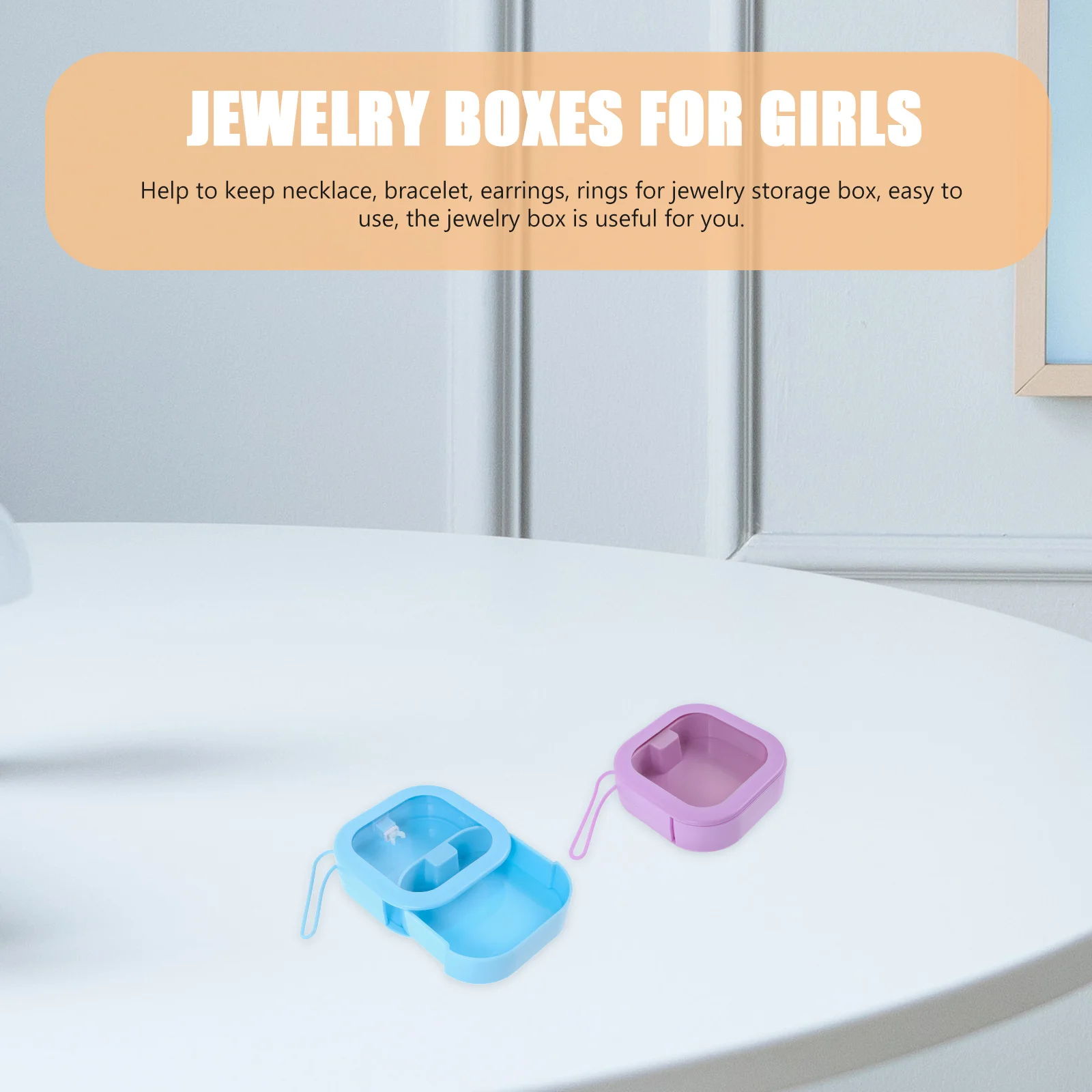 2Pcs Portable Jewelry Case Small Storage Box Travel Organizer Jewelry Holder for Necklace Bracelet Earrings Makeup Organizer 
2Pcs Portable Jewelry Case Small Storage Box Travel Organizer Jewelry Holder for Necklace Bracelet Earrings Makeup Organizer