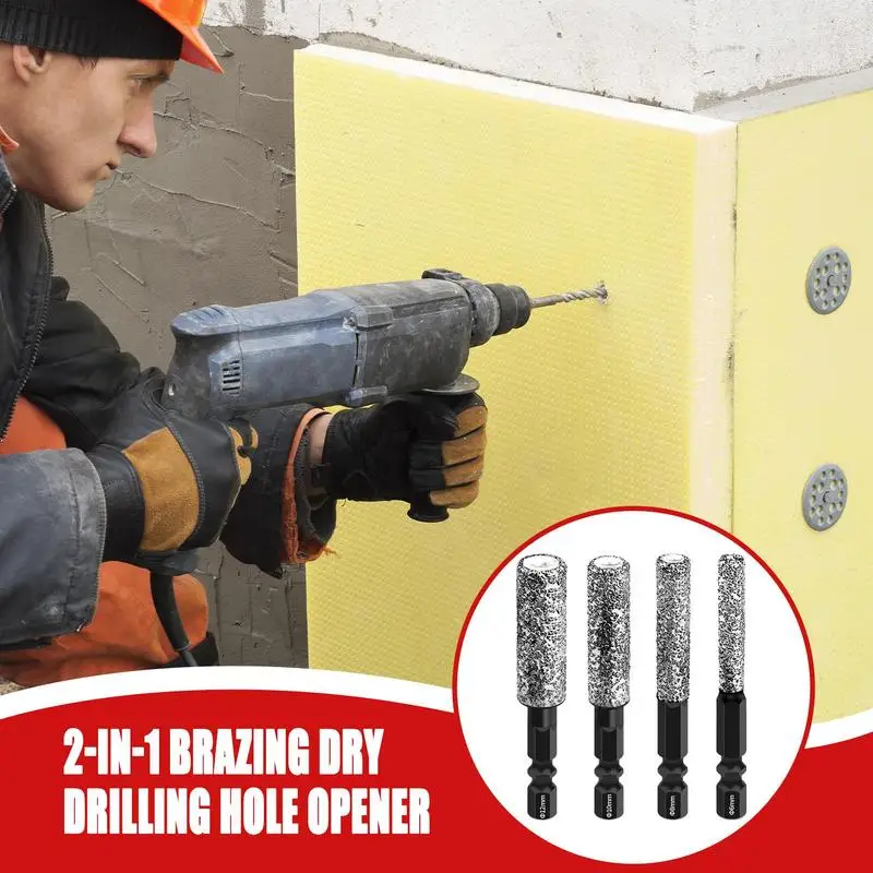 Tile Hole Saw Brazing Hexagonal Handle Glass Hole Saw Drilling Equipment For Granite Metal Shower Ceramic Wood Marble Cabinet
Tile Hole Saw Brazing Hexagonal Handle Glass Hole Saw Drilling Equipment For Granite Metal Shower Ceramic Wood Marble Cabinet
