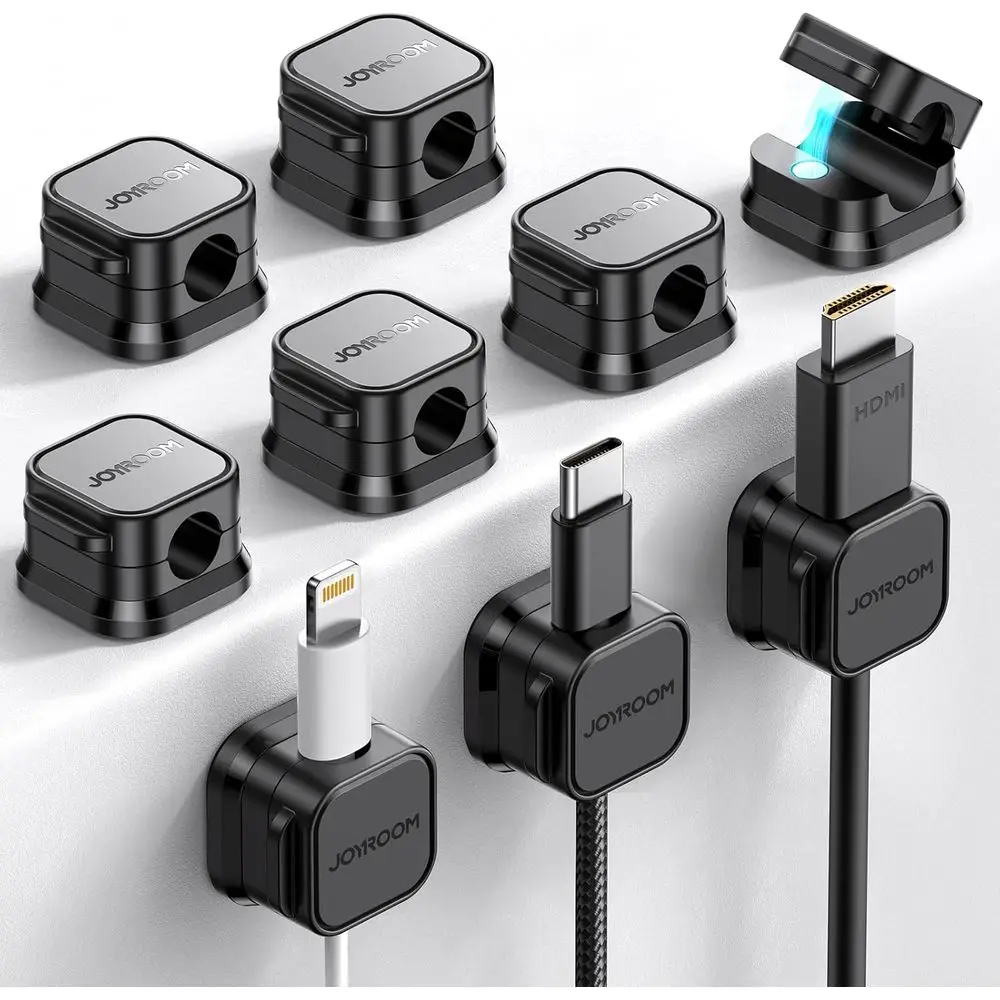 9 Pack Magnetic Cable Clips, Cable Smooth Adjustable, Cord Holder, Under Desk Cable Management, Adhesive Wire Holder Keeper Orga
9 Pack Magnetic Cable Clips, Cable Smooth Adjustable, Cord Holder, Under Desk Cable Management, Adhesive Wire Holder Keeper Orga