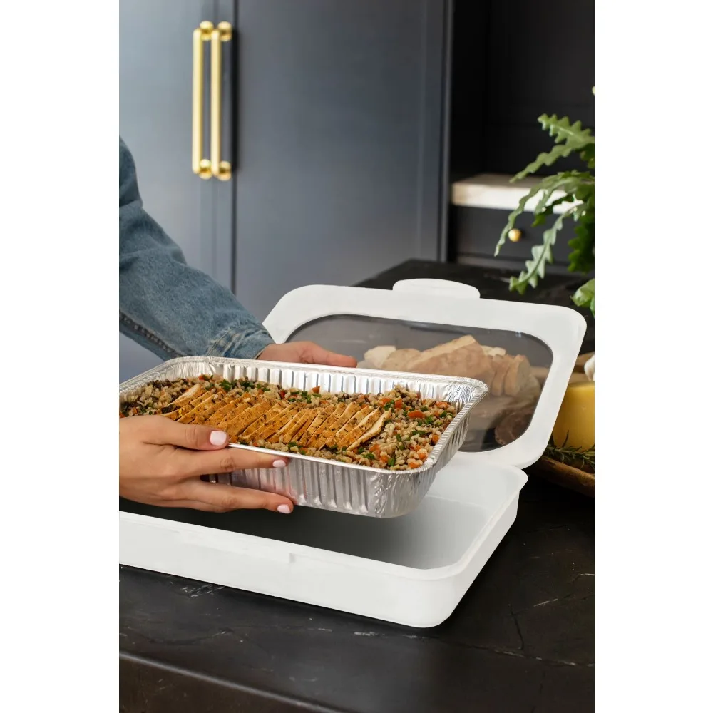 Hot Selling White Foil Pan Carrier 9x13x2 Inches Pack of 1 Premium Quality
Hot Selling White Foil Pan Carrier 9x13x2 Inches Pack of 1 Premium Quality