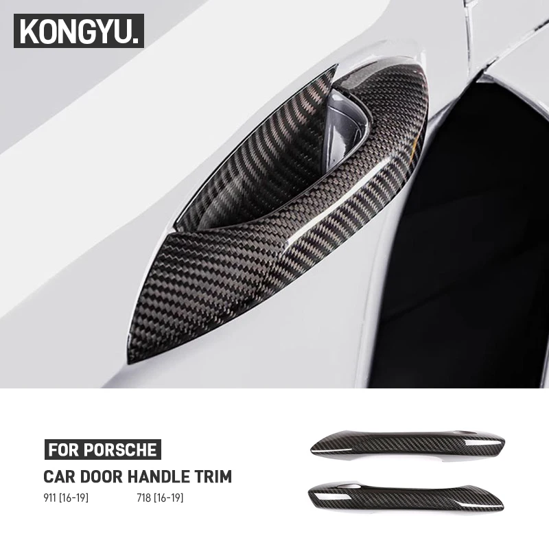 Real Carbon Fiber Car Door Handle Cover Door Cup Sticker Trim Exterior Accessories For Porsche 718 Boxster Cayman 911 2016-2019
Real Carbon Fiber Car Door Handle Cover Door Cup Sticker Trim Exterior Accessories For Porsche 718 Boxster Cayman 911 2016-2019