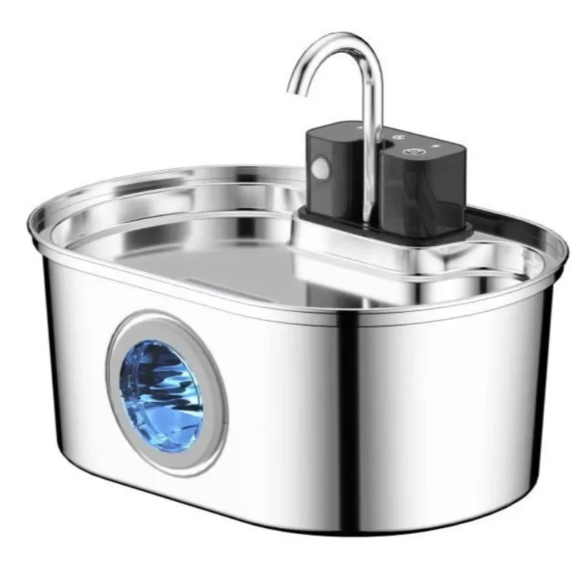 3.2L stainless steel pet water feeder, wireless cat water dispenser with window lithium battery
3.2L stainless steel pet water feeder, wireless cat water dispenser with window lithium battery