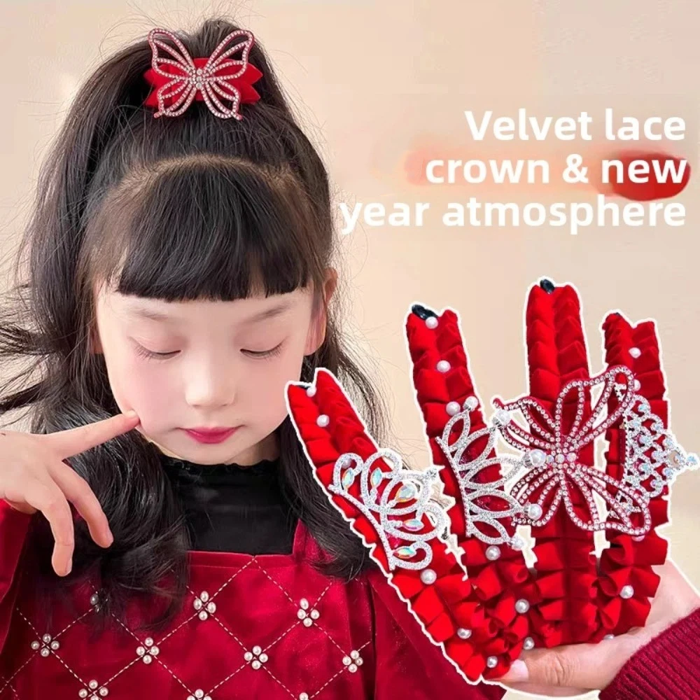 High Ponytail Fixed Artifact Children's New Year Crown Pearl Crystal Chinese Hair Claw Cloth for Princess Dress Hair Clip Crab
High Ponytail Fixed Artifact Children's New Year Crown Pearl Crystal Chinese Hair Claw Cloth for Princess Dress Hair Clip Crab